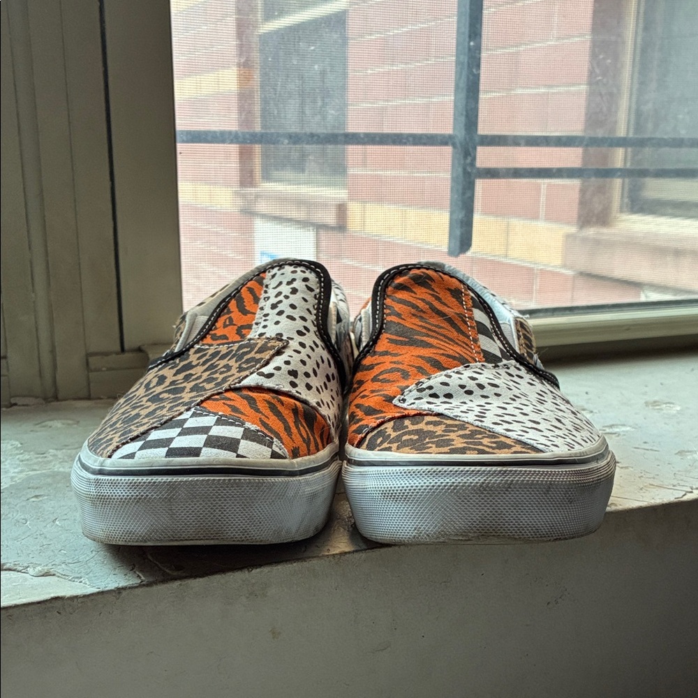 Vans Multicolor Animal Patchwork Slip-Ons - image 7